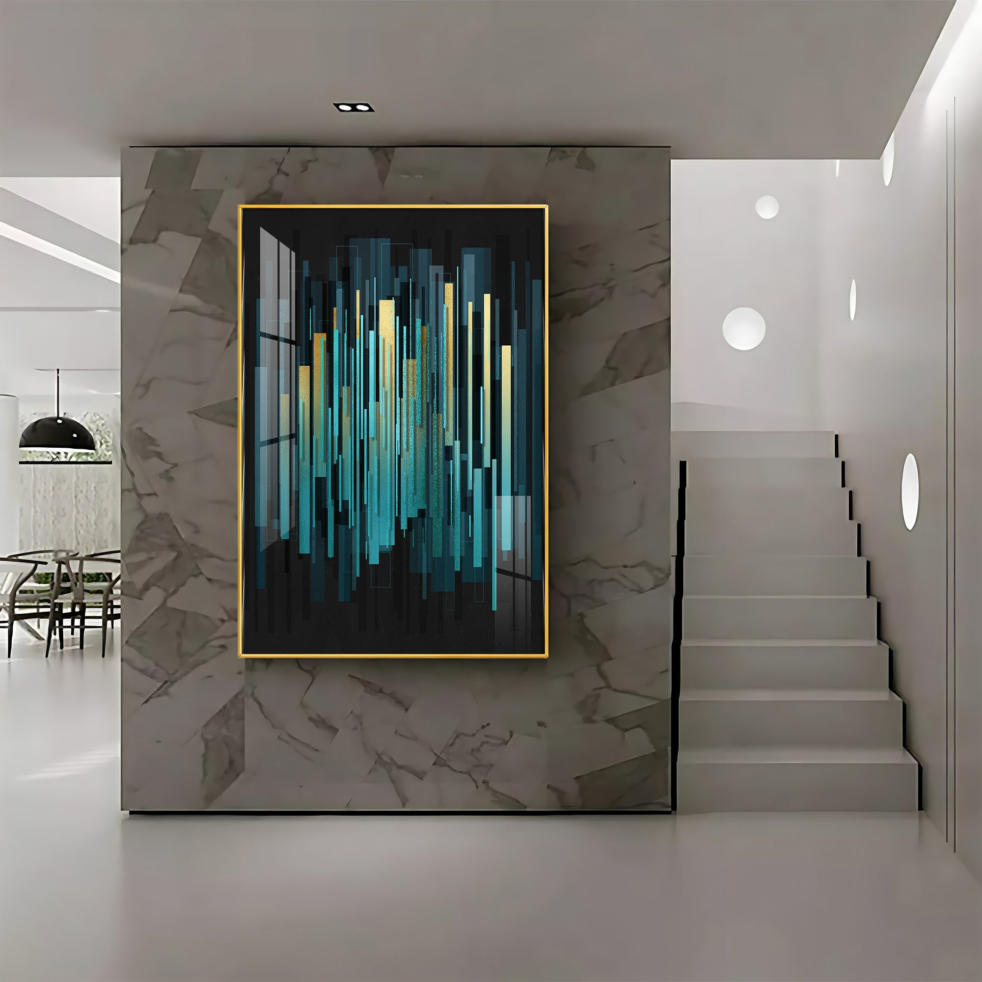Celestial Harmony Premium Acrylic Vertical Wall Art