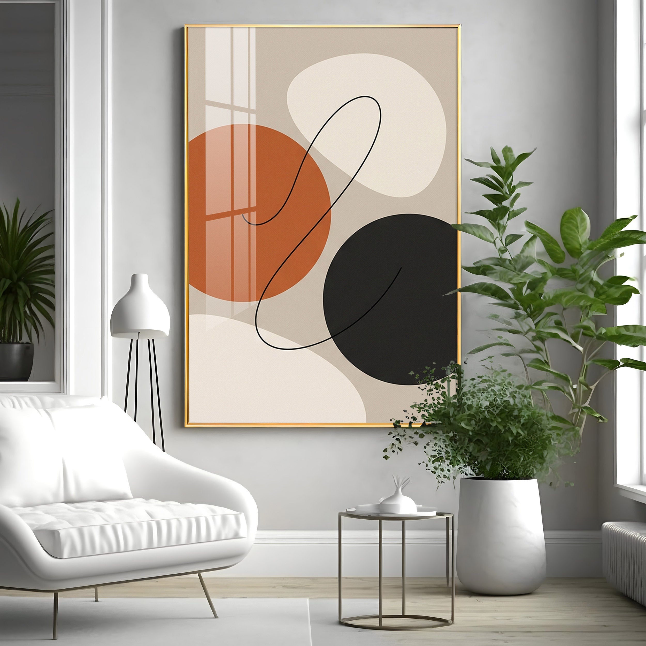 Circle Symphony Premium Acrylic Vertical Wall Art