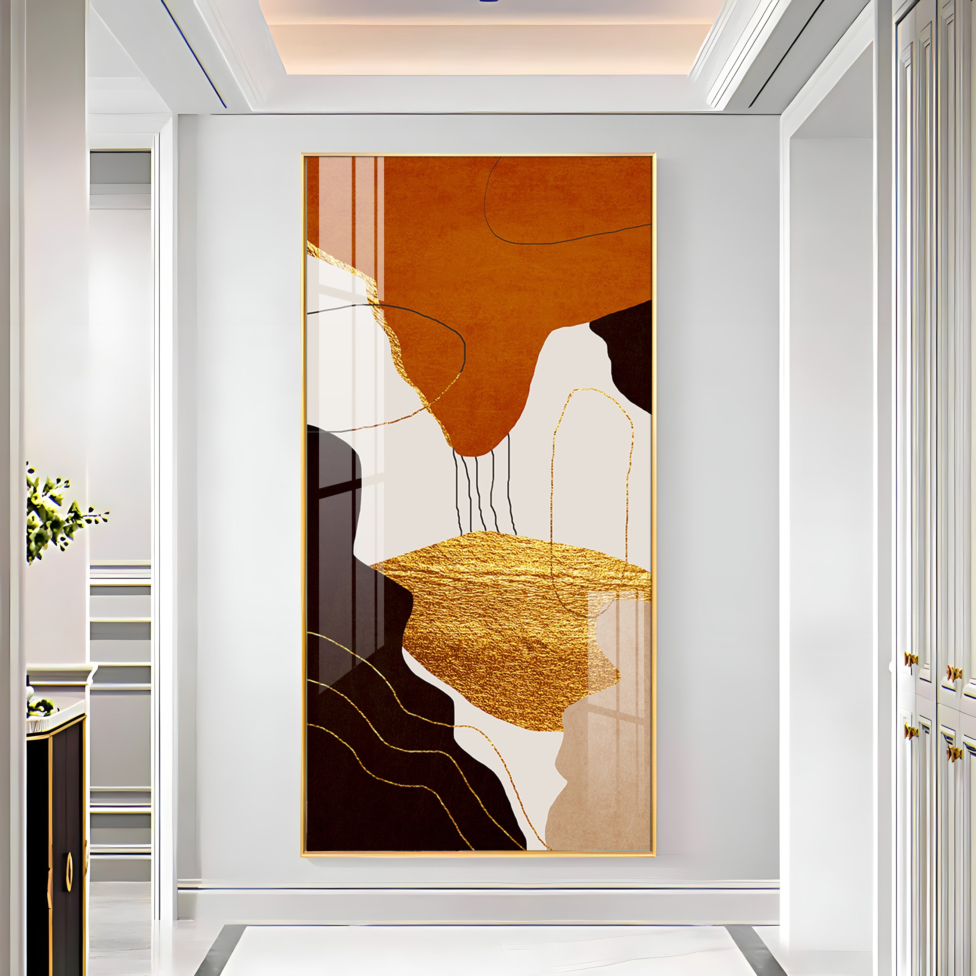 Eternal Waves Modern Abstract Premium Acrylic Vertical Wall Art