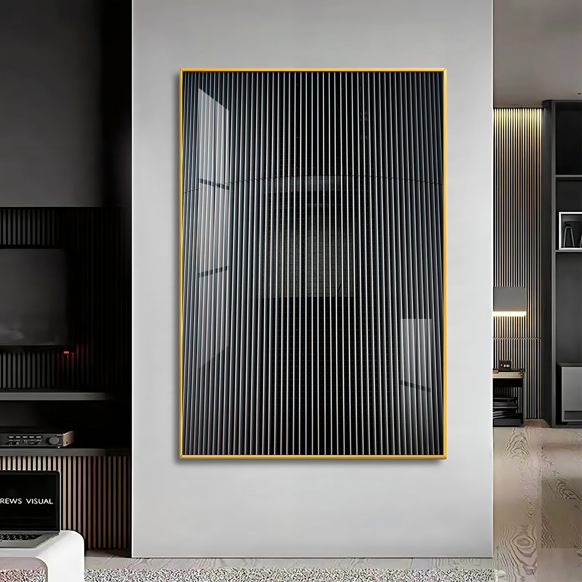 Grayscale Surface Premium Acrylic Vertical Wall Art