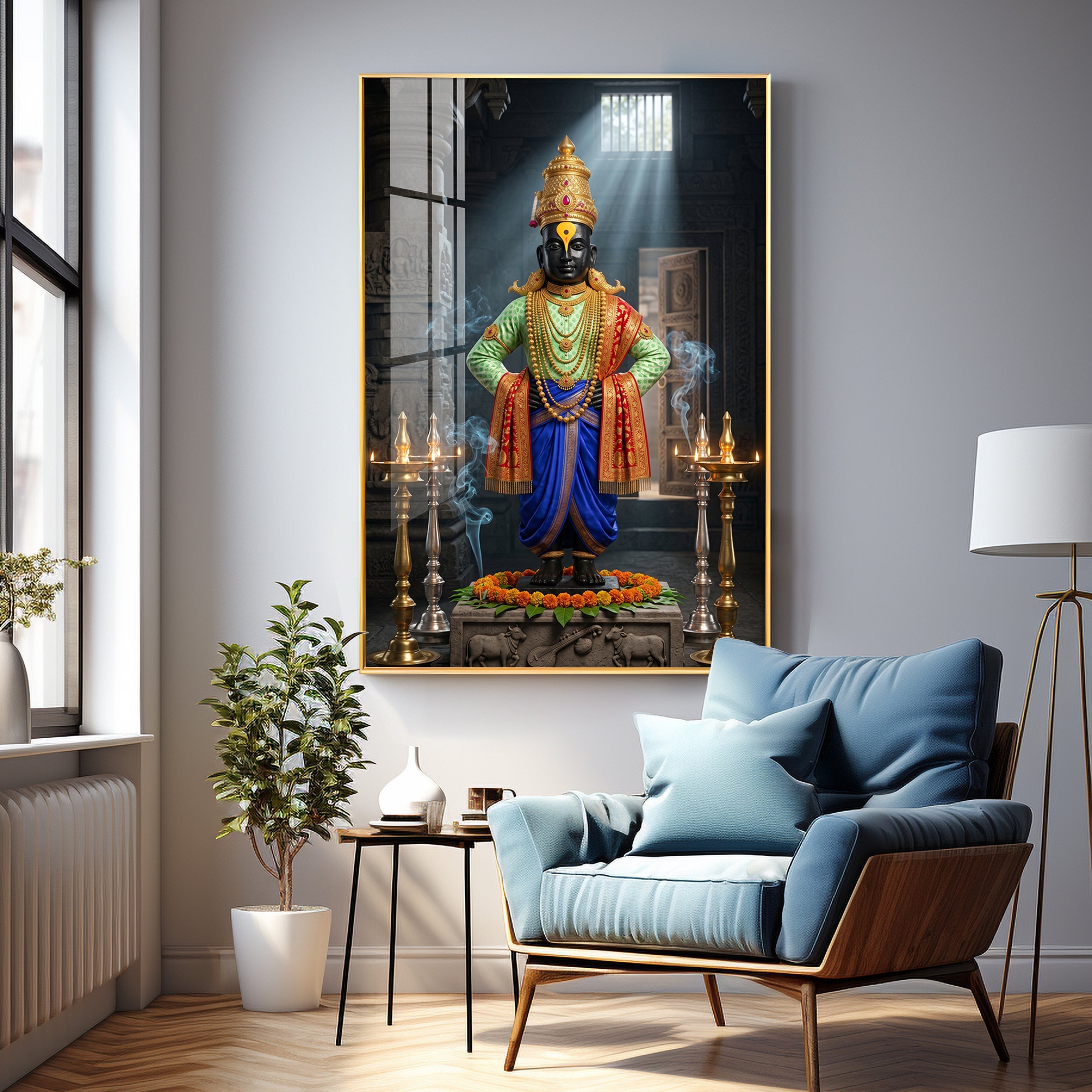 Lord Panduranga Premium Acrylic Vertical Wall Art