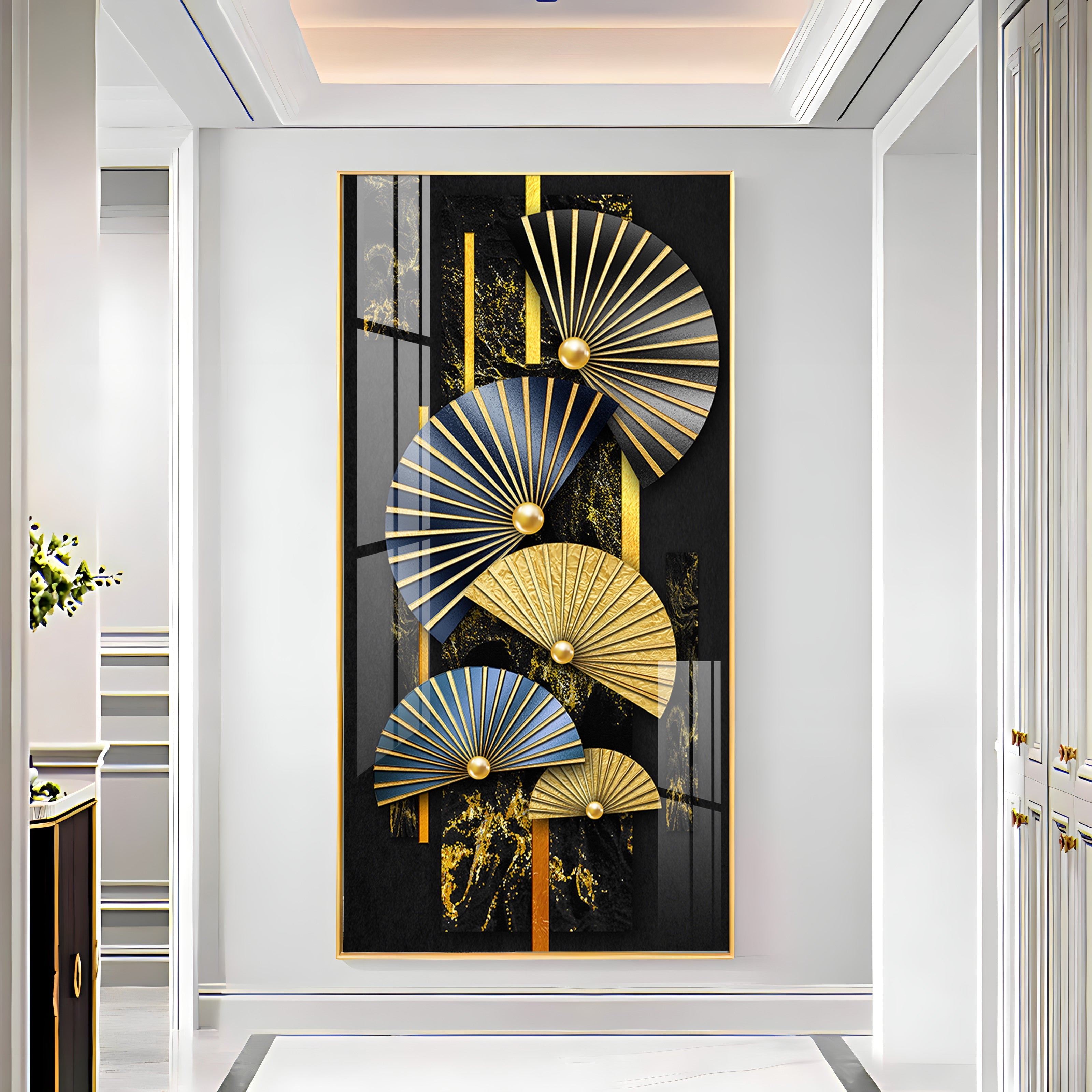 Modern Minimalist Fish Premium Acrylic Vertical Wall Art