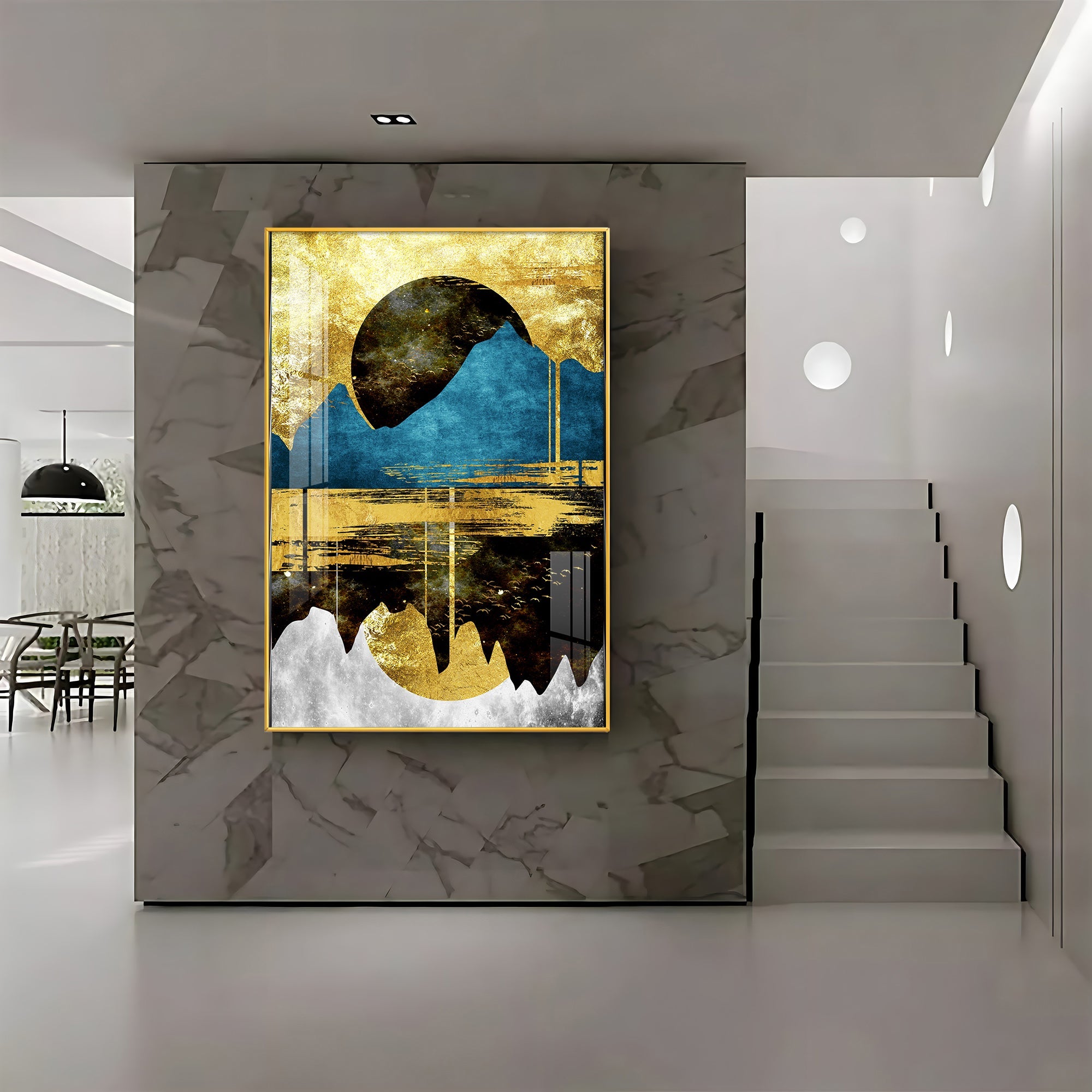 Mountain Glow Premium Acrylic Vertical Wall Art