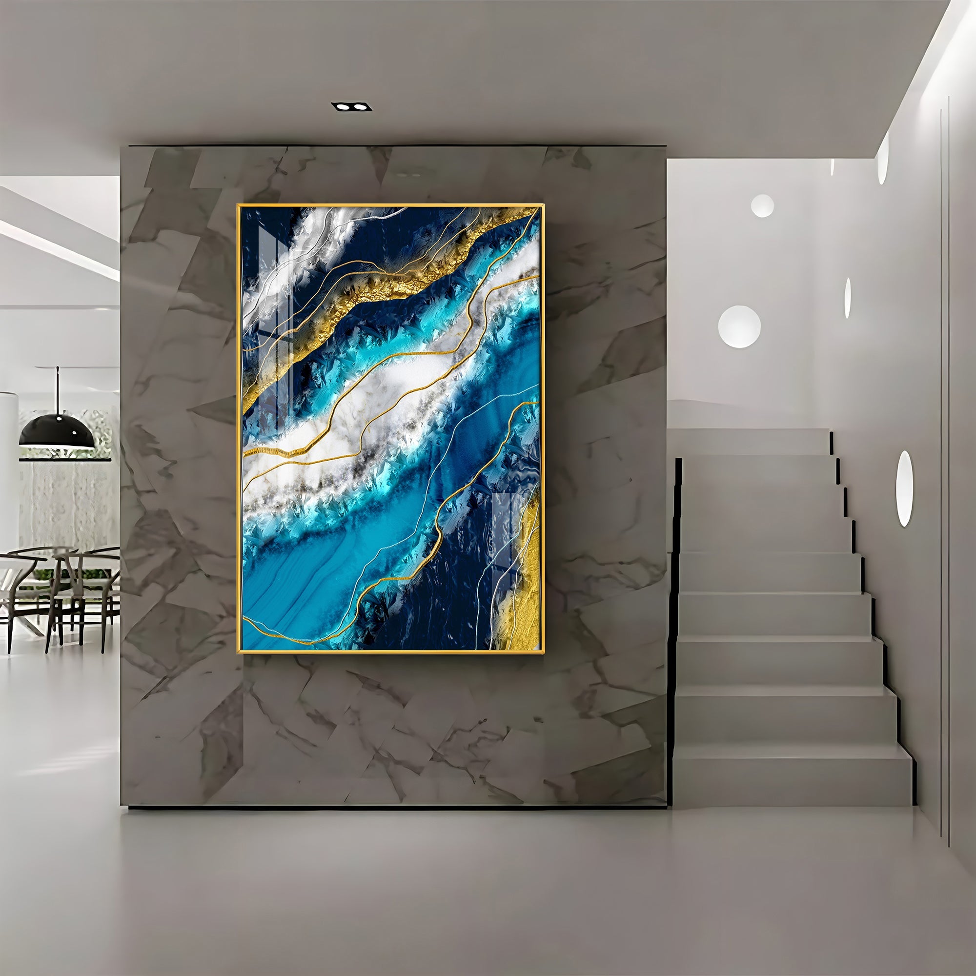 Oceanic Harmony Premium Acrylic Vertical Wall Art