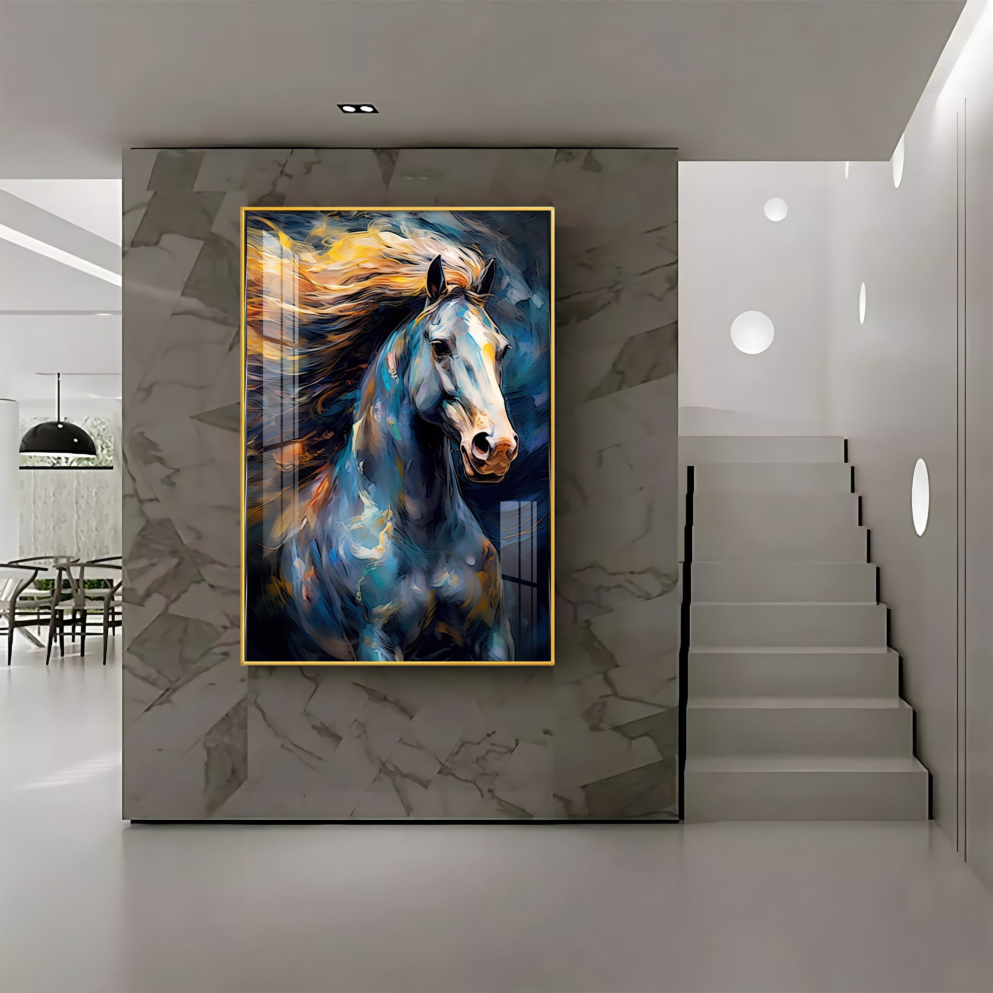 Radiant Horse Premium Acrylic Vertical Wall Art