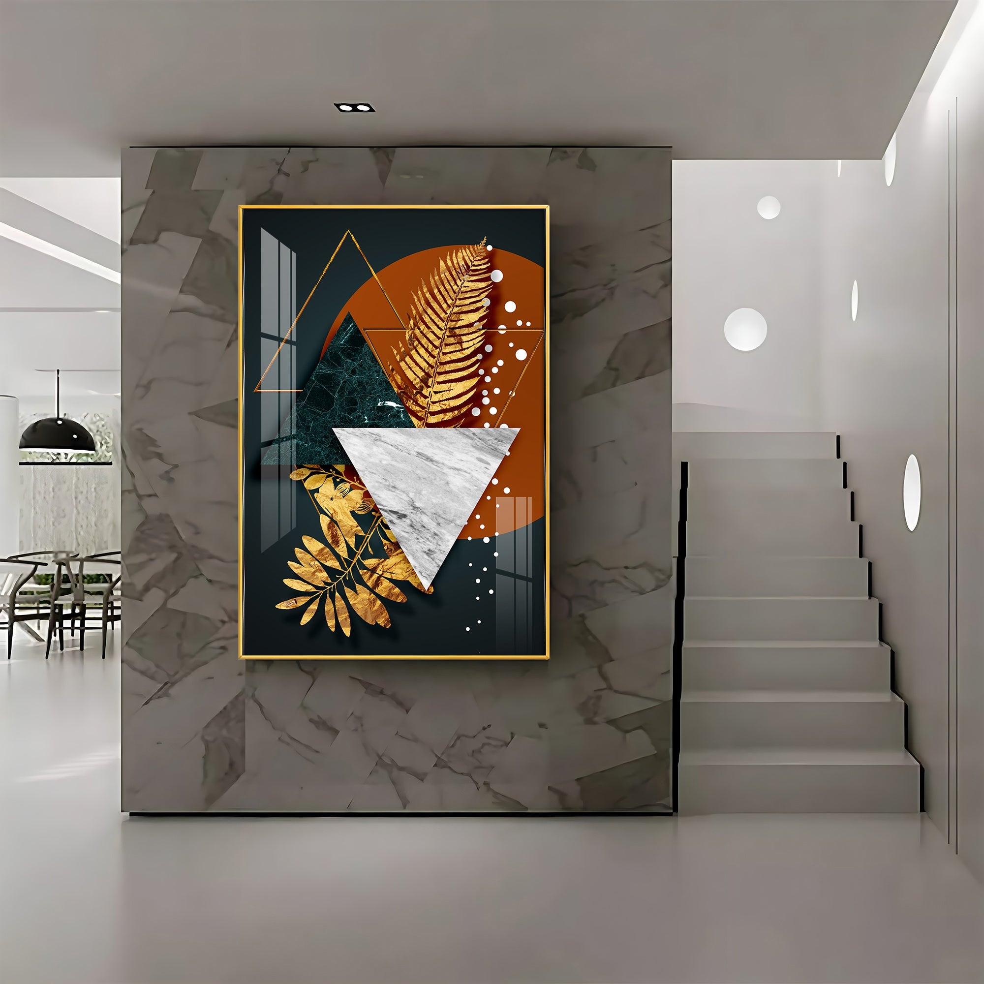 Radiant Shapes Premium Acrylic Vertical Wall Art