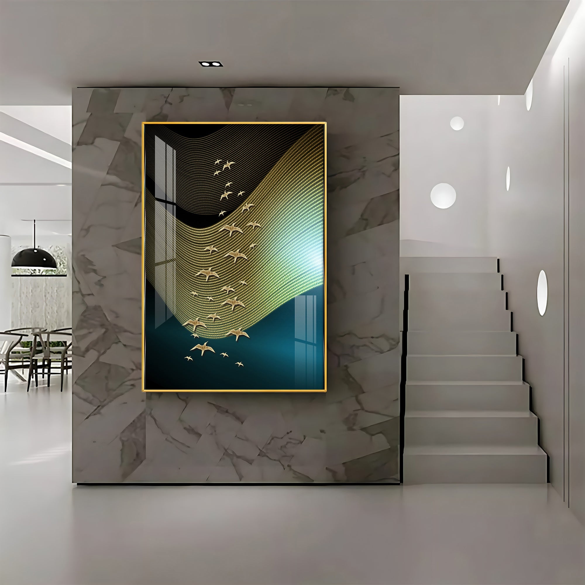 Wave of Wings Premium Acrylic Vertical Wall Art